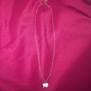 Ivory Ella elephant necklace.